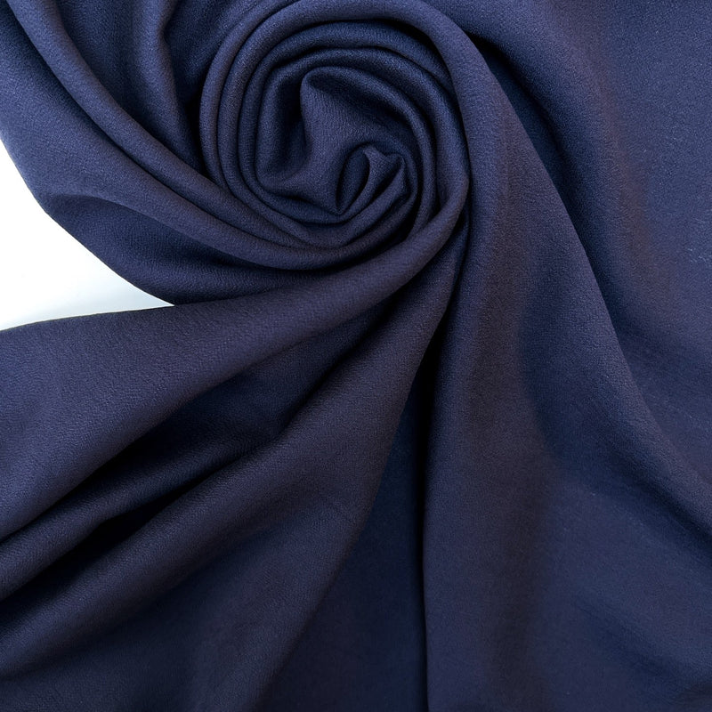 Viscose Crepe Blue-Purple Lightweight