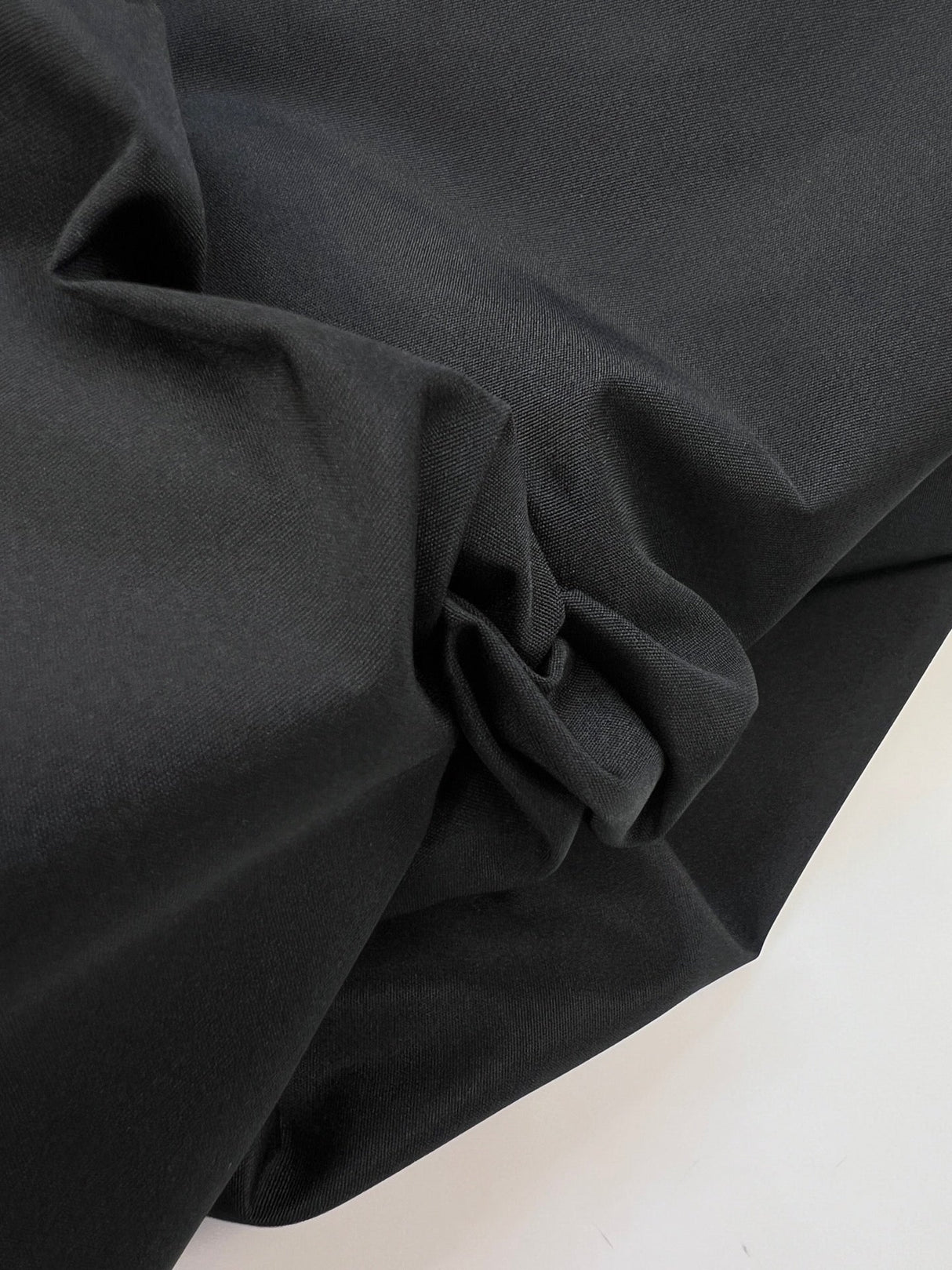 Black Polyamide Plain Weave Jacket Fabric