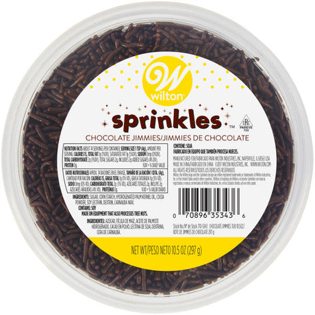 Wilton Chocolate Jimmies Tub, 10.5 oz. Sprinkles