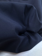 Blue Wool Polyester Silk Elastane Suiting
