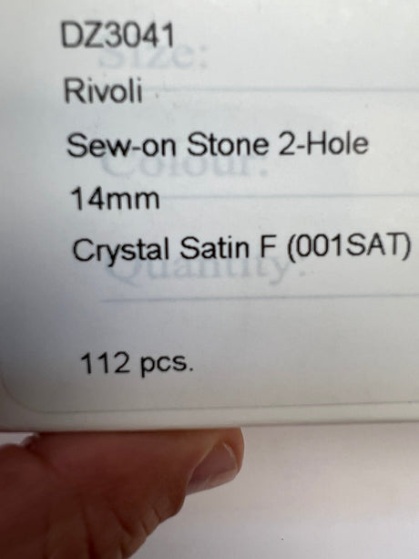 Silver Crystals Sewing Notions