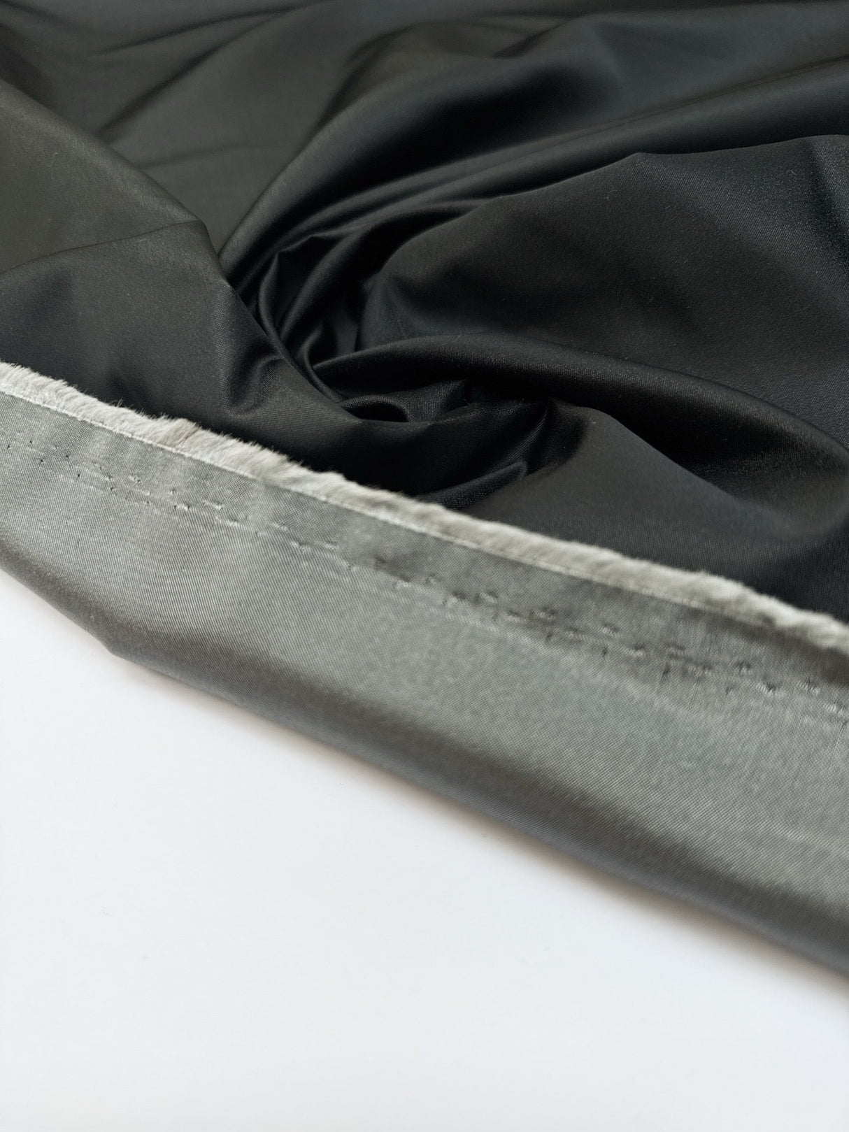 Black Acetate Twill Fabric