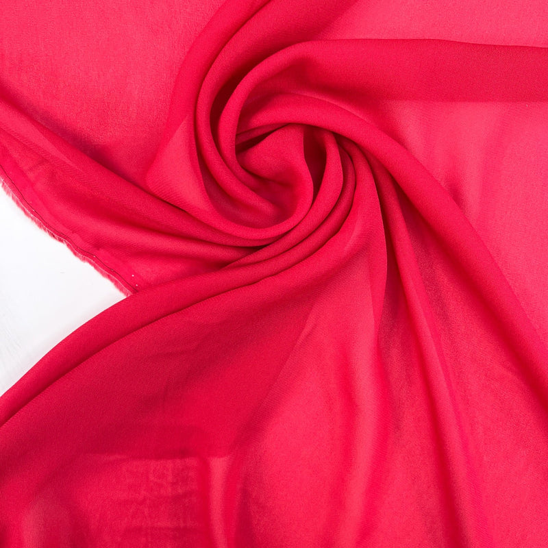 Viscose Crepe Fabric in Red Shades
