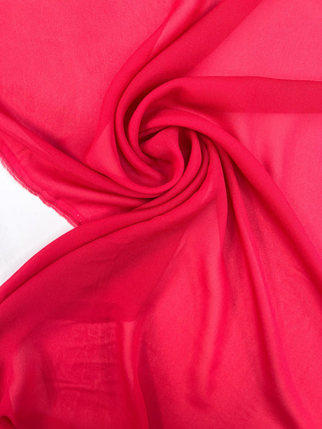 Viscose Crepe Fabric in Red Shades