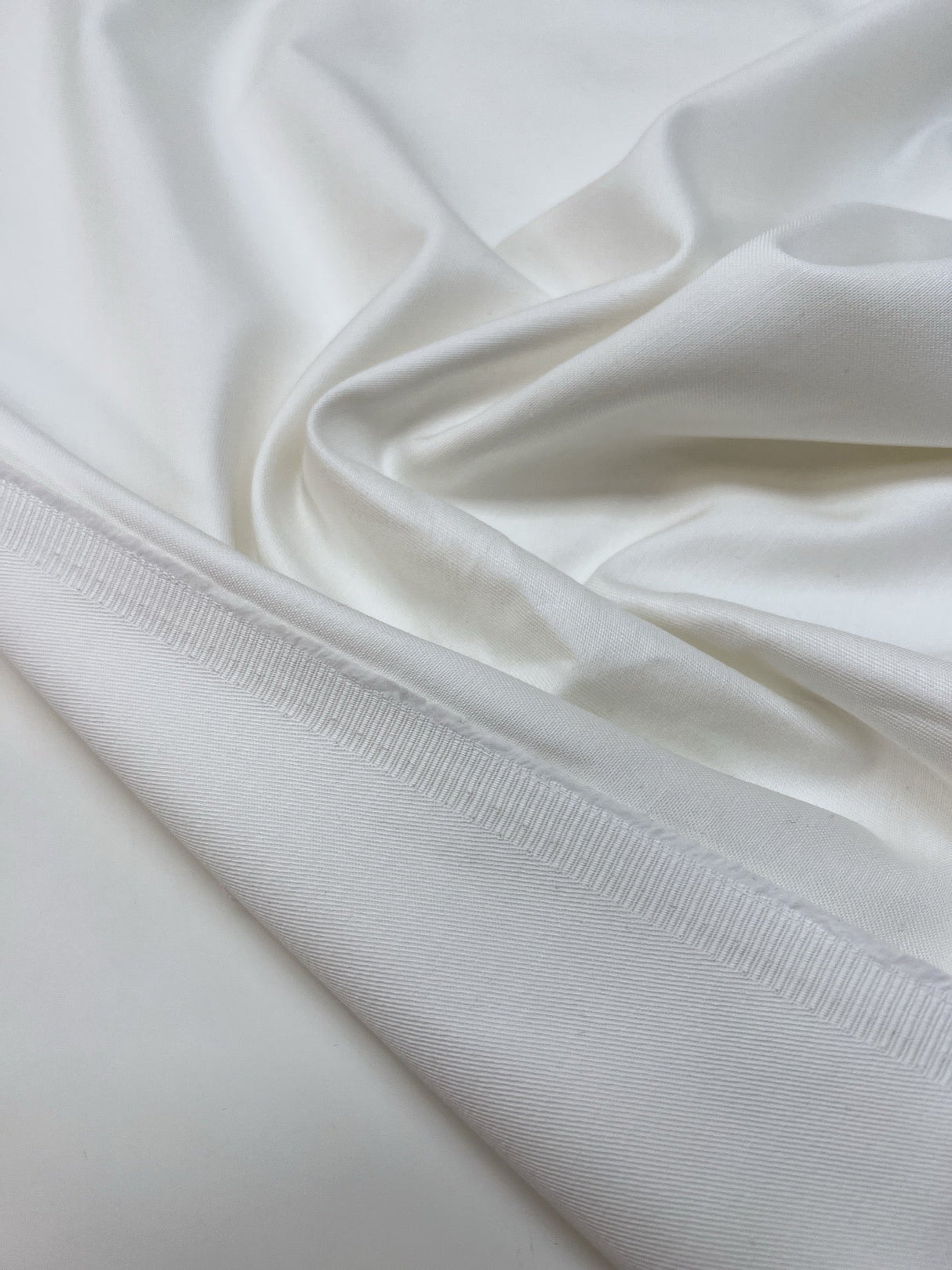 Cotton Plain Weave White Casualwear Fabric