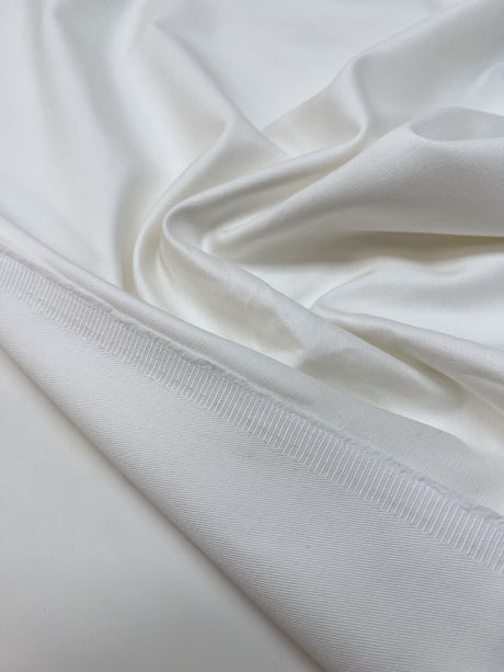 Cotton Plain Weave White Casualwear Fabric