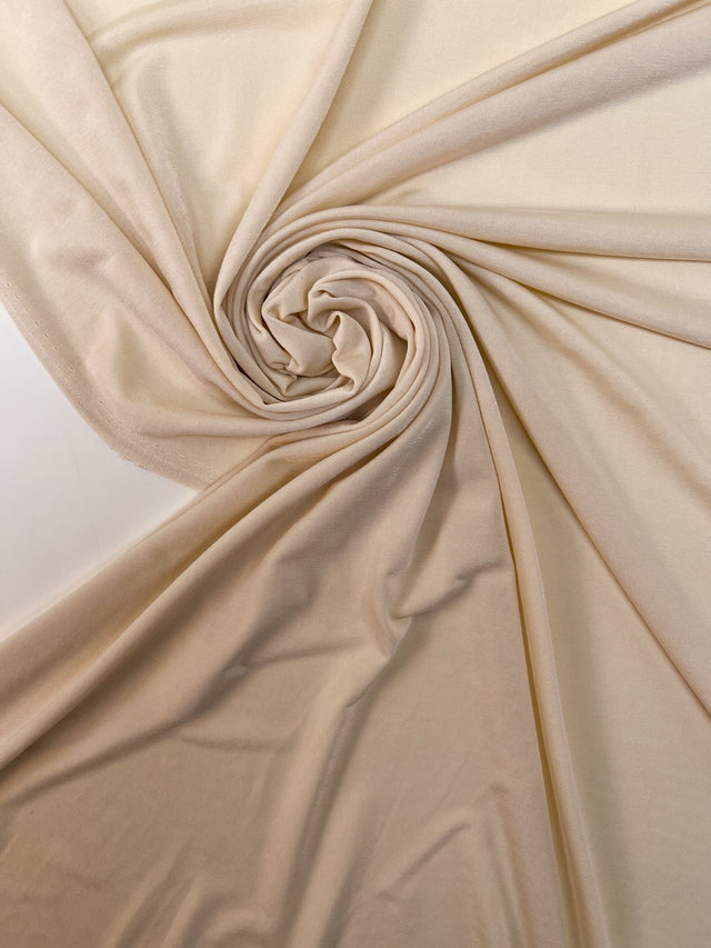 Beige Polyamide Knit Fabric