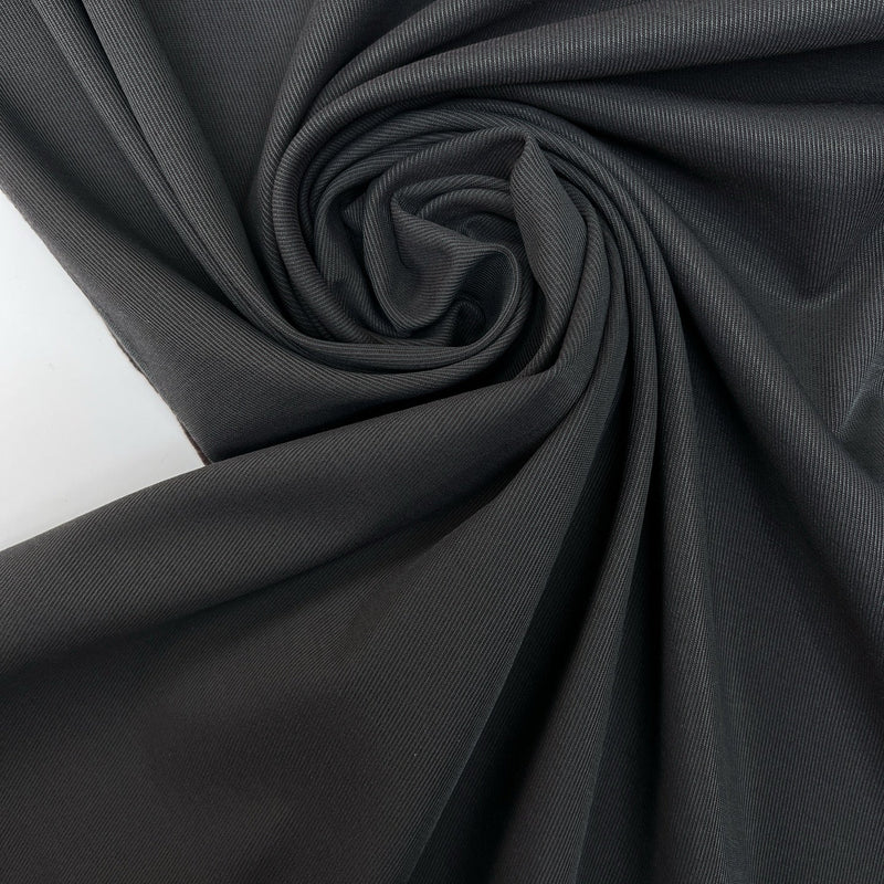 Wool Blend Twill Black