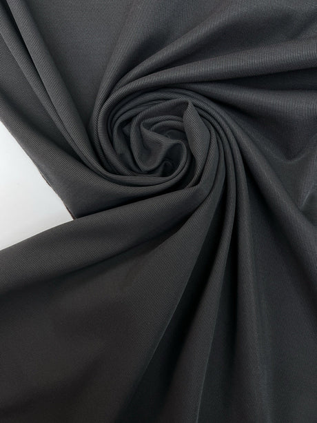 Wool Blend Twill Black