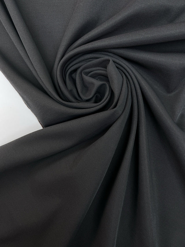 Wool Blend Twill Black