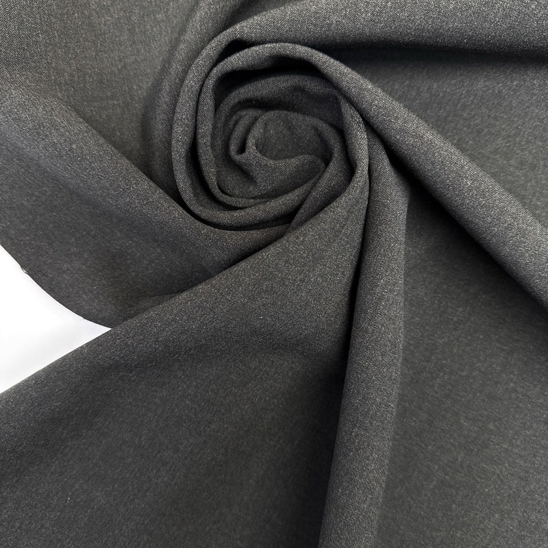 Wool Fused Fabric Black