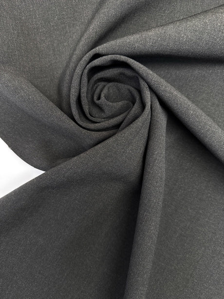 Wool Fused Fabric Black