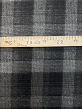 Wool Checked Melange Fabric
