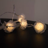 20 LED 5MM Lights With Pvc Rose Flowers 12"LEAD 6" Spacing Required 3 Aa Battery Box