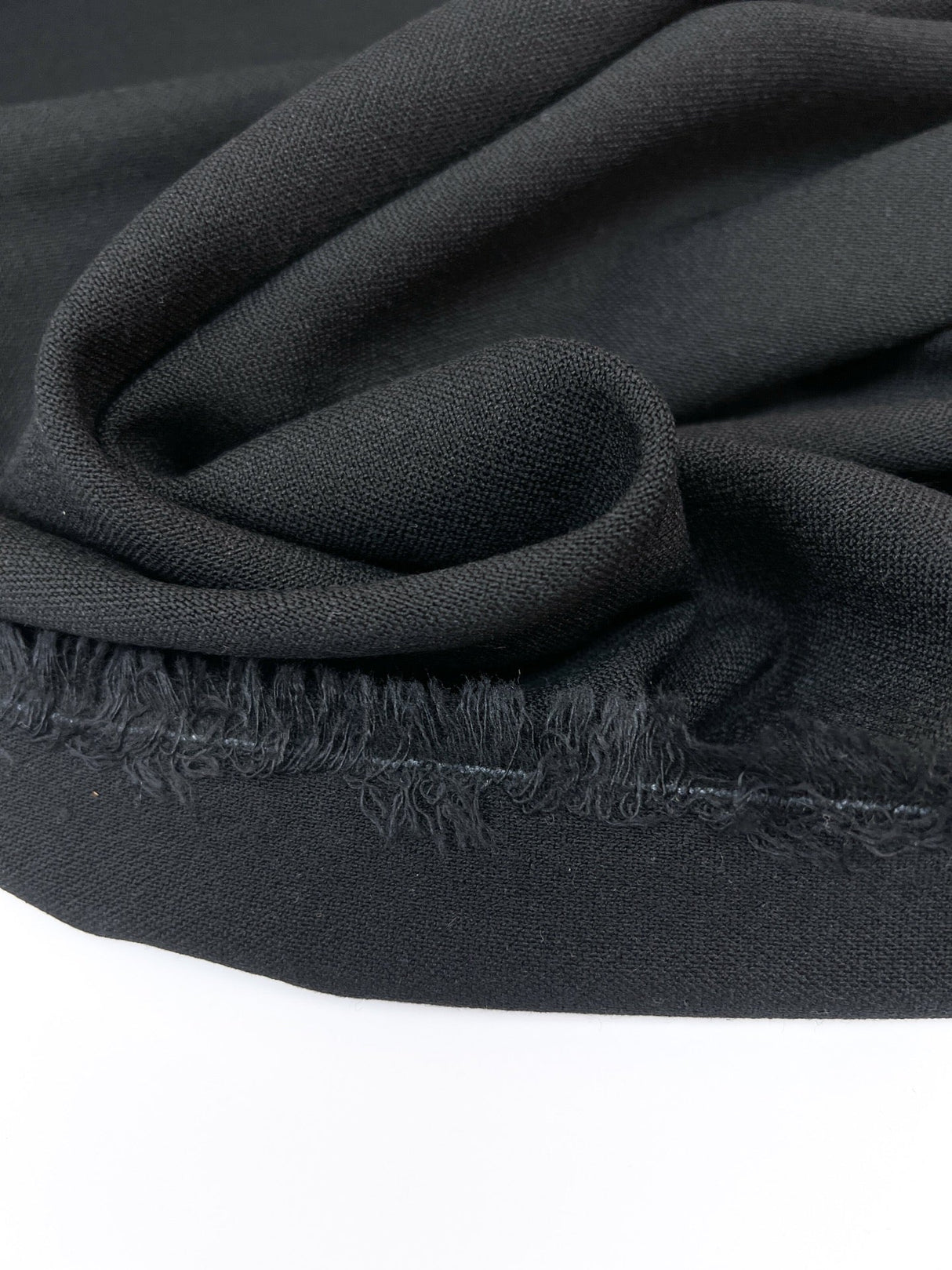 Black Viscose Elastane Knit