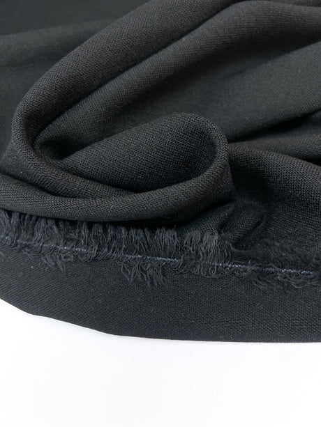 Black Viscose Elastane Knit