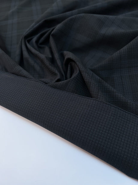Polyamid Checked Fabric Blue Black