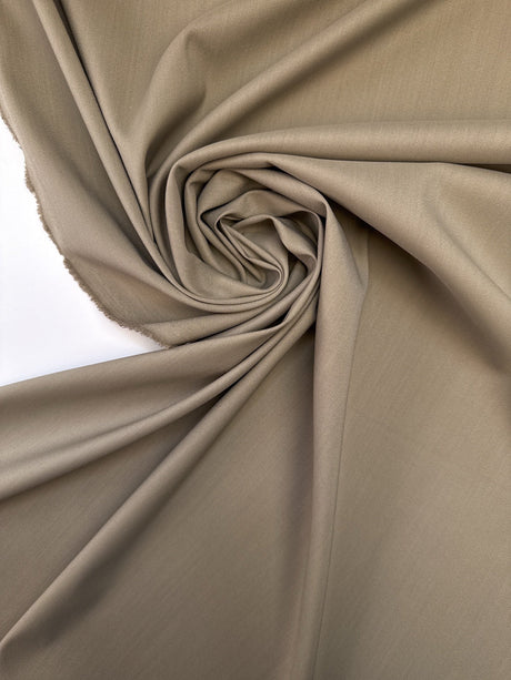 Virgin Wool Twill Beige