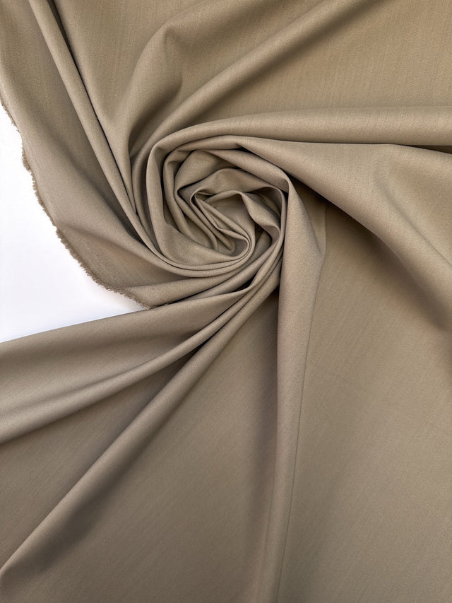 Virgin Wool Twill Beige