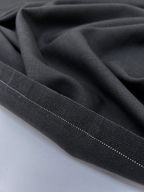 Wool Polyamide Suit Fabric Gray