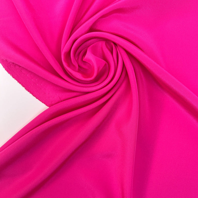 Pink Polyester Crepe Fabric