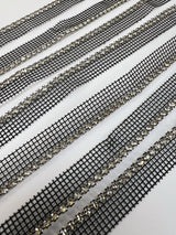 Silver Black Metal Crystals Notions