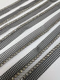 Silver Black Metal Crystals Notions