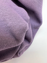 Purple Rib Knit Cotton Fabric