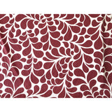 African Print Stretch Cotton Satin Fabric - Rusty Red, White Mimi, 58" Width (1 Yard)