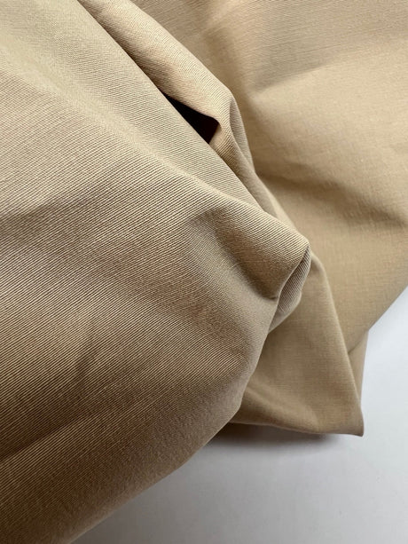 Cotton Elastane Rep Weave Beige