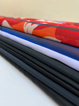 Polyamide Polyester Satin Twill Lining Fabric, Multicolour Abstract