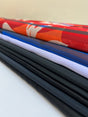Polyamide Polyester Satin Twill Lining Fabric, Multicolour Abstract