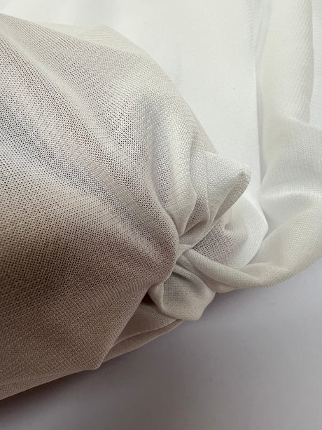 Polyamide Elastane Knitted Lining White