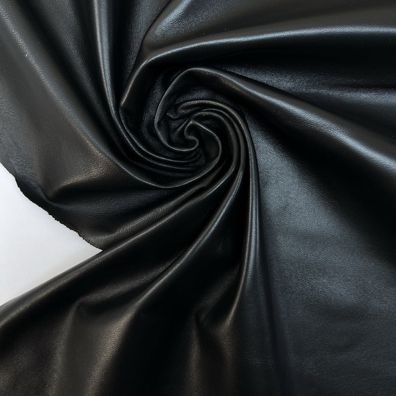 Black Stretch Leather