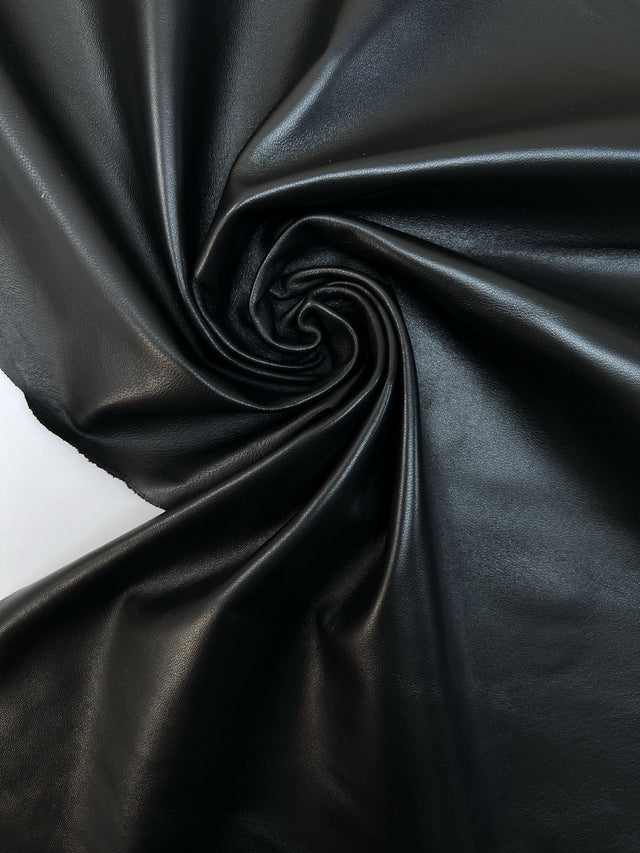 Black Stretch Leather