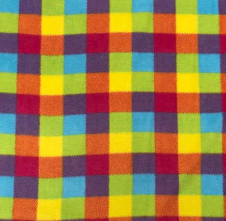 Assorted Anti-Pill Fleece Fabric - Floral, Butterfly, Dog, Pink Ribbon, Bright Plaid, 58-60 Inches Wide