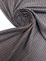 Polyester Tweed Striped Gray-Blue-Orange