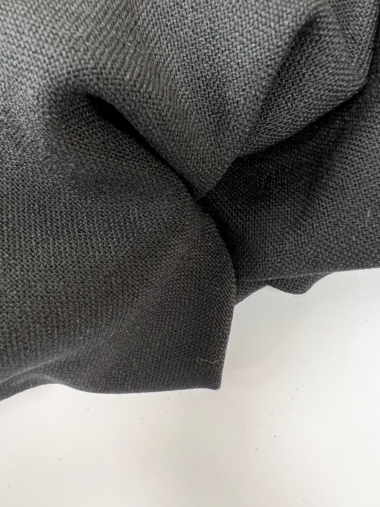 Black Viscose Elastane Knit