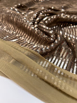 Polyester Elastane Mesh Fabric With Sequins