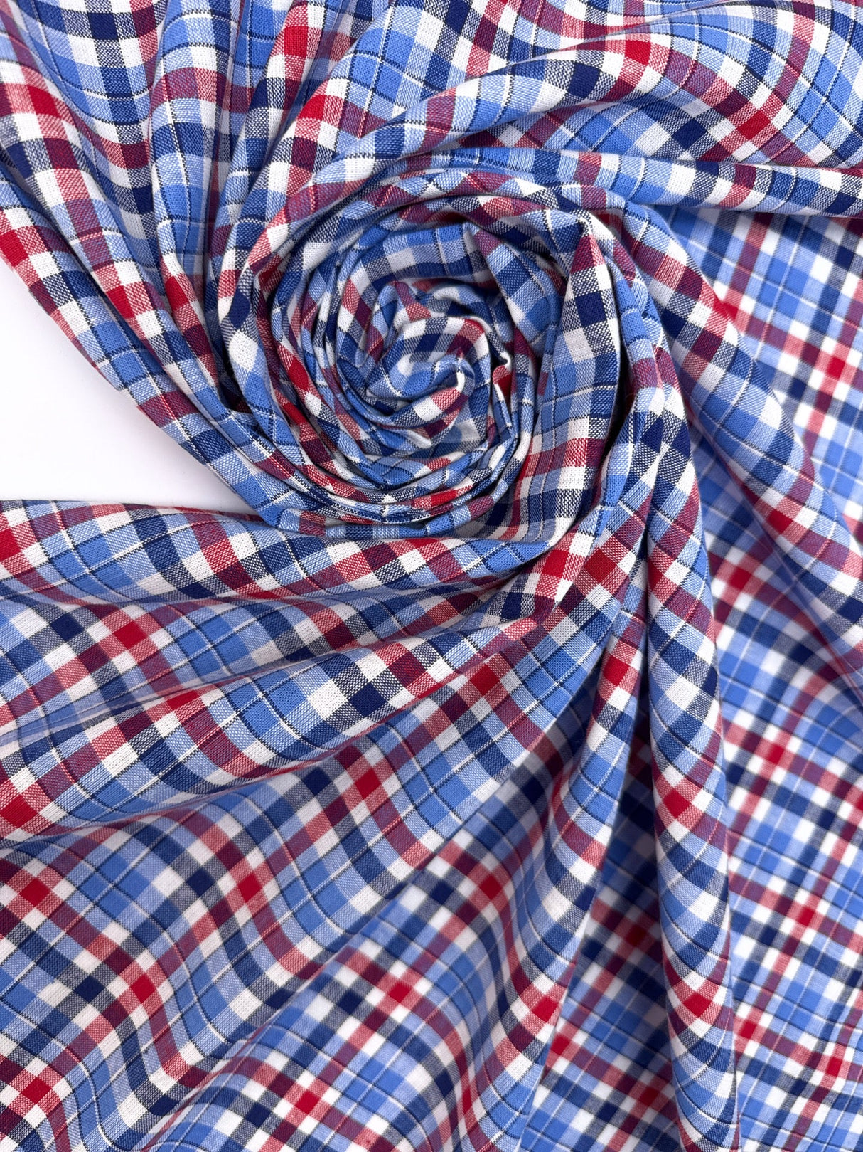 Cotton Checked Plain Woven Shirt Fabric