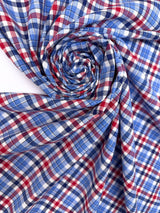 Cotton Checked Plain Woven Shirt Fabric