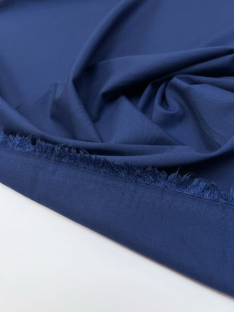 Viscose Polyamide Elastane Woven Fabric Blue Stretch