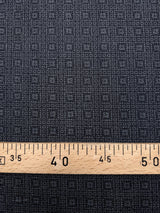 Cotton Denim Geometric Blue