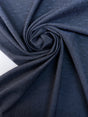 Italian Wool Printed Fabric Blue Black