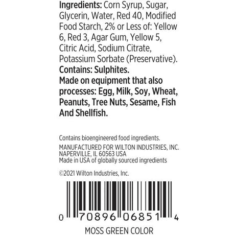 Wilton Moss Green Gel Food Coloring – 1 oz.