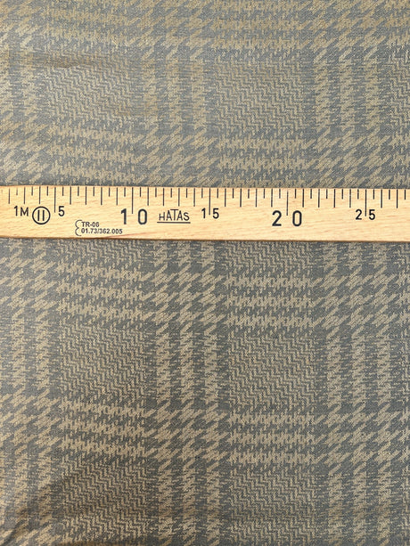 Cotton Viscose Houndstooth Twill Fabric