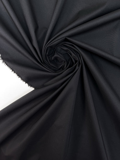 Black Cotton Rep Fabric