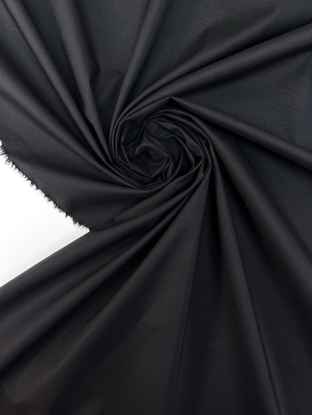 Black Cotton Rep Fabric