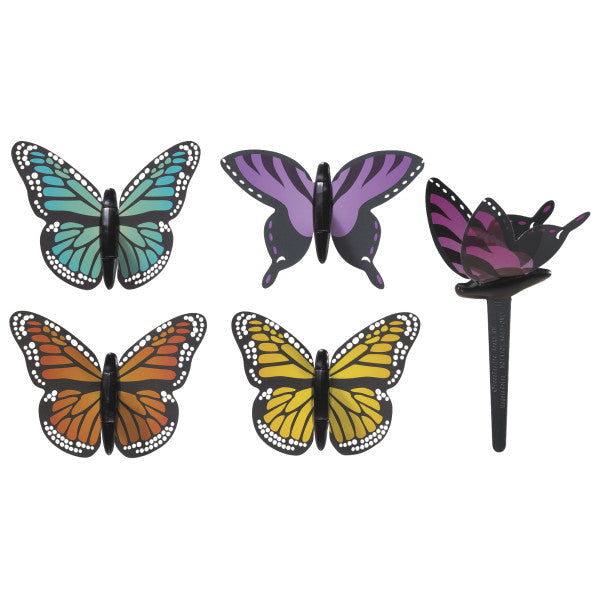 Butterfly Cupcake Toppers Cupcake Cake Decorating 6 set