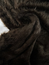 Faux Fur Blend Bonded Brown